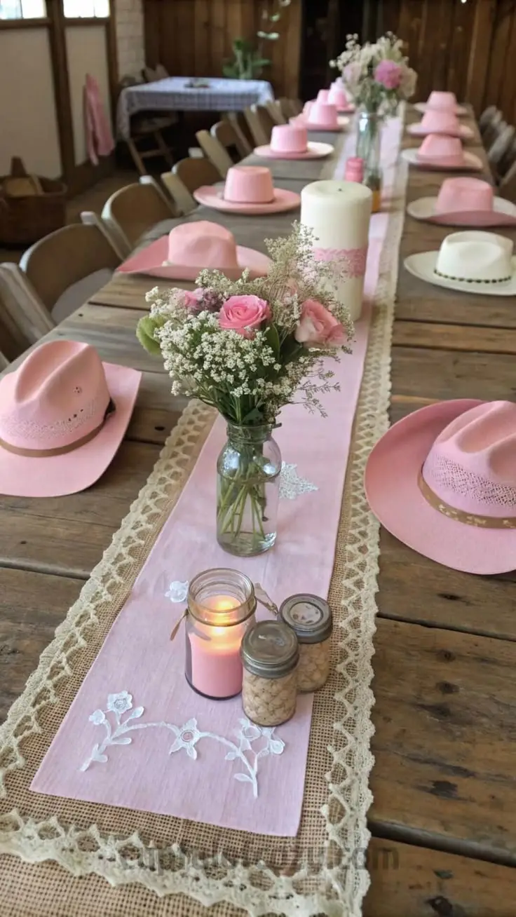 10 Pink Western Party Ideas with Denim, Bandanas, and Hats